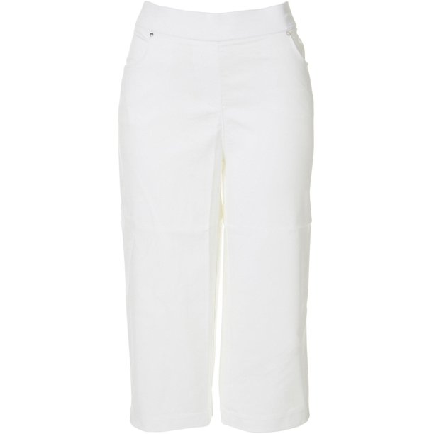 womens cotton pull on capris