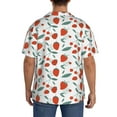 thumbnail image 7 of Goofa Strawberries Printed Men's Casual Short-sleeved Shirt,Lightweight Breathable Button-down,Summer Casual men's top,Versatile Fashion shirt-XX-Large, 7 of 7