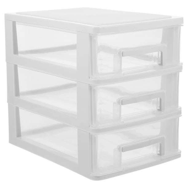 Desktop Drawer Organizer Multi-Layer Chest Box Small Plastic Office ...