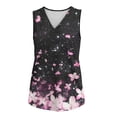thumbnail image 4 of ZGRBOU Plus Size Floral Print Tank Tops for Women Summer Sleeveless V Neck T-Shirts Fashion Casual Loose Fit Tunics Shirts, 4 of 5