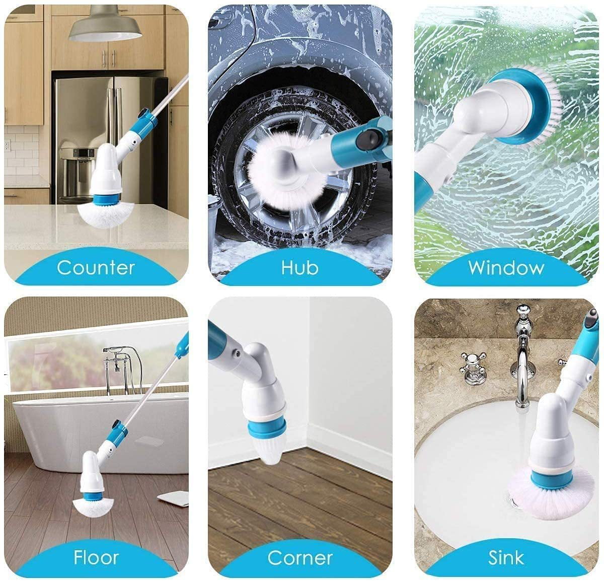 Spin Scrubber Electric Spin Scrubber Home Cleaning Tools 3 in 1 Electric Cleaning  Brush 360 Degree Cordless Bathroom Scrubber for Bathroom Kitchen Wbb15767 -  China Spin Scrubber and Scrubber price