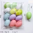thumbnail image 4 of Yunuuuoa 4 Packs Easter Eggs Decorations Hanging Ornaments, DIY Plastic Easter Eggs for Crafts, Spring Party Supplies, Easter Tree Decor, Home Holiday Decoration, 4 of 4