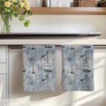 thumbnail image 7 of Blue Seaports Kitchen Towels Set of 1, Vintage Ocean Anchor Shark Farmhouse Wood Absorbent Dish Towels for Kitchen, Microfiber Hand Towel, Quick Drying Tea Towel for Cleaning Decorative Dishcloths, 7 of 7
