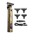 thumbnail image 2 of Cortapelos profesional para hombres Zero Gapped Trimmer Kit Inalámbrico Barber Clippers Machine Recargable T-Blade Outliner Trimmer Mens Beard Trimmer yeacher Tipo 1, 2 of 7