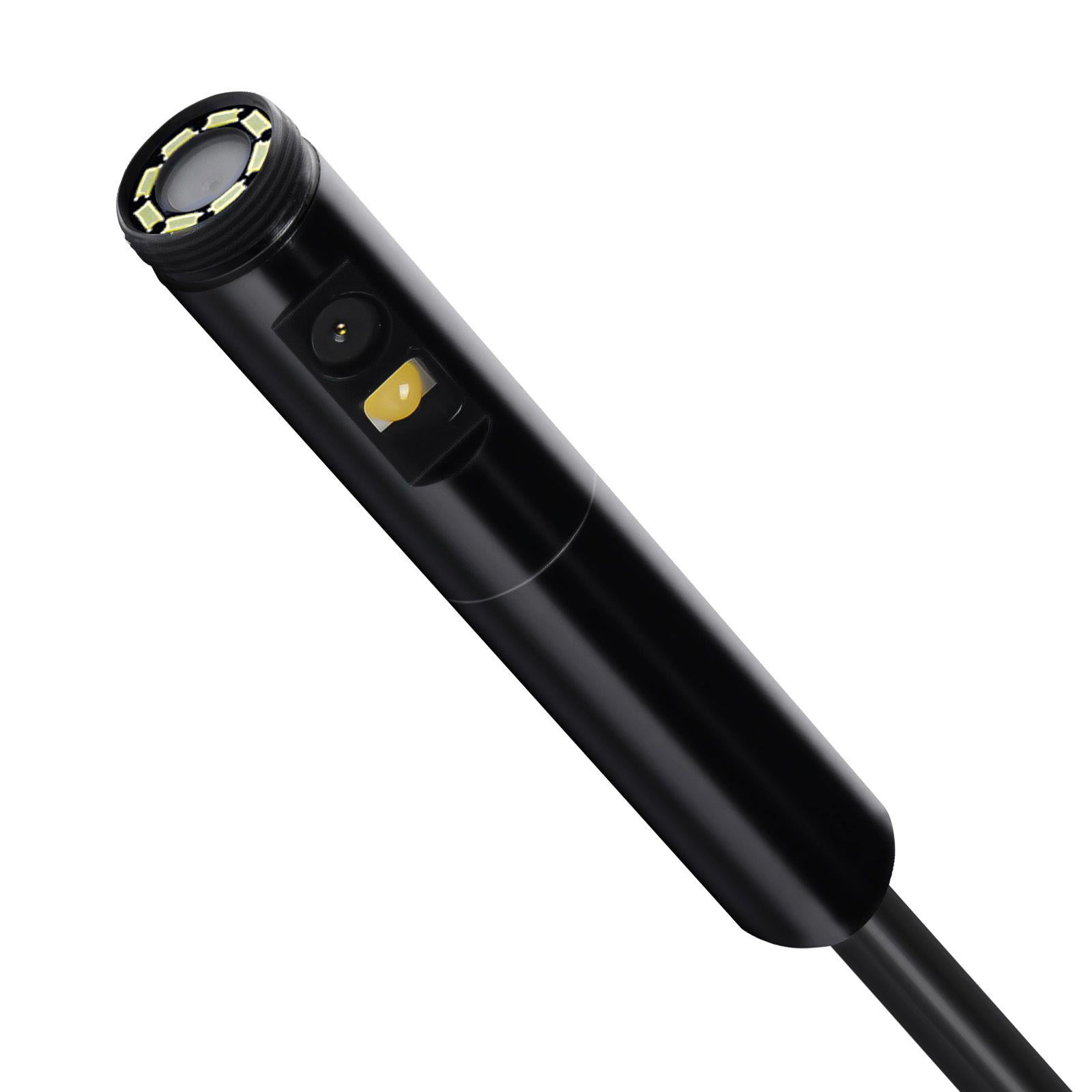 Endoscope Camera Dual Lens Borescope 1920P HD Inspection Camera with 8+1 LED Light 2X Zoom 16.4FT Snake Cable IP67 Waterproof for Android iOS Auto Plumbing