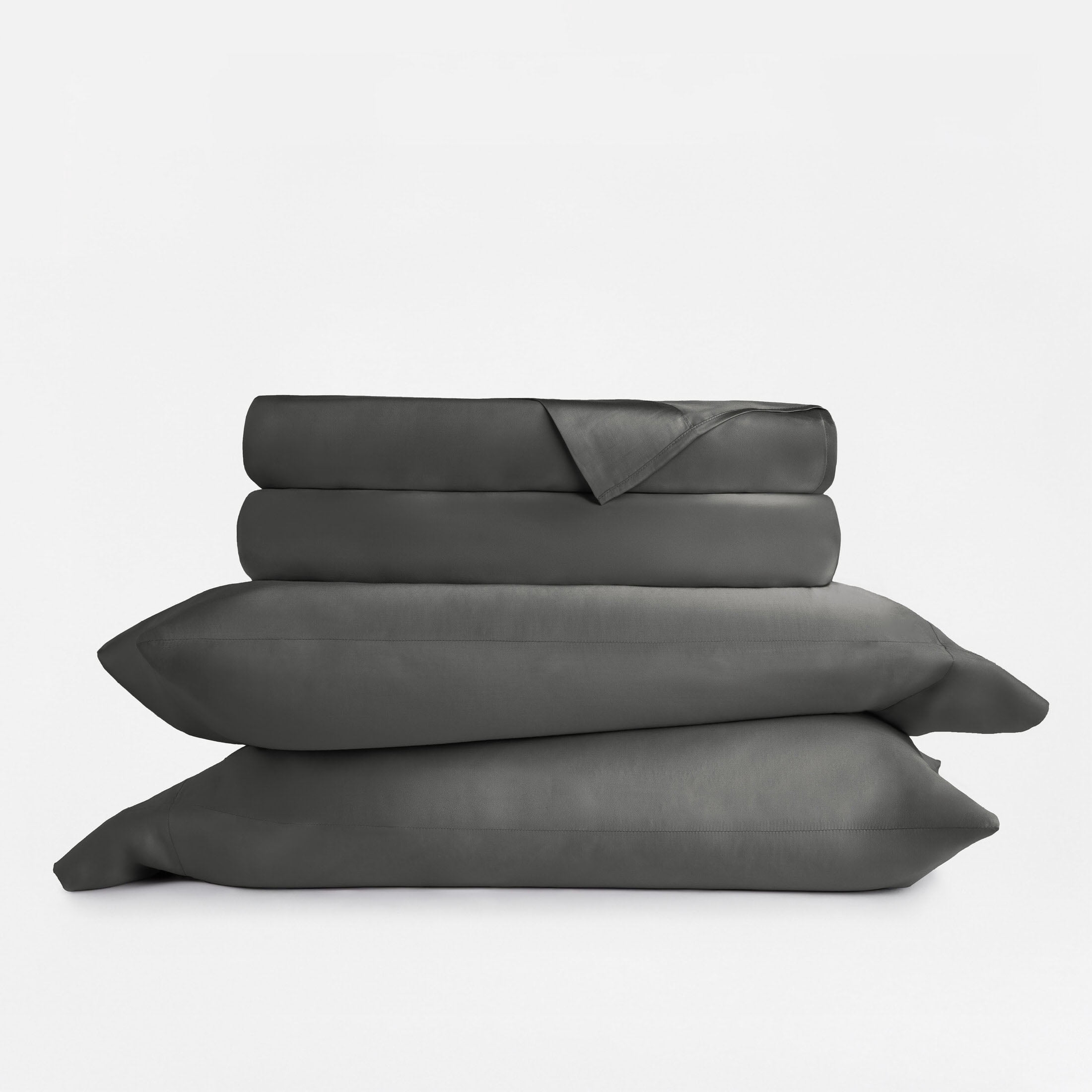 Luxury Cooling 100% Rayon From Bamboo Silky Soft Bed Sheets Set Gray Full Size Bedding by Comfort Canopy