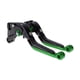 thumbnail image 1 of Palancas de freno y embrague cortas y largas para Kawasaki ZZR600 2005-2009, palanca de freno ajustable de motocicleta, aleación de aluminio, mango negro con extremo verde, 1 of 6