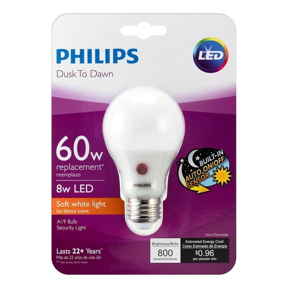 Philips A19 Medium Dusk To Dawn LED Light Bulb