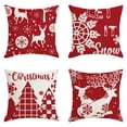 thumbnail image 2 of onlyliua ¡ Ofertas Del Día Liquidación Prime! Almohada Navideña de 18X18 Pulgadas, Almohada de Algodón, Cojín, Decoración Navideña, Decoración de Fiesta de Invierno para Sofá, 2 of 7