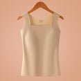 thumbnail image 4 of yeiolnoer Tank Tops with Built in Bras Square Neck Strechy Sleeveless Slim Fit Tops Camisole Workout Tops for Women, 4 of 7