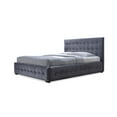 thumbnail image 3 of Baxton Studio Margaret Modern and Contemporary Grey Velvet Button-Tufted Platform Bed, Multiple Sizes, 3 of 5