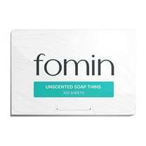 FOMIN - Antibacterial Paper Soap Sheets for Hand Washing - (100 Sheets) Unscented Portable Travel Soap Sheets, Dissolvable Camping Mini Soap, Portable Soap Sheets