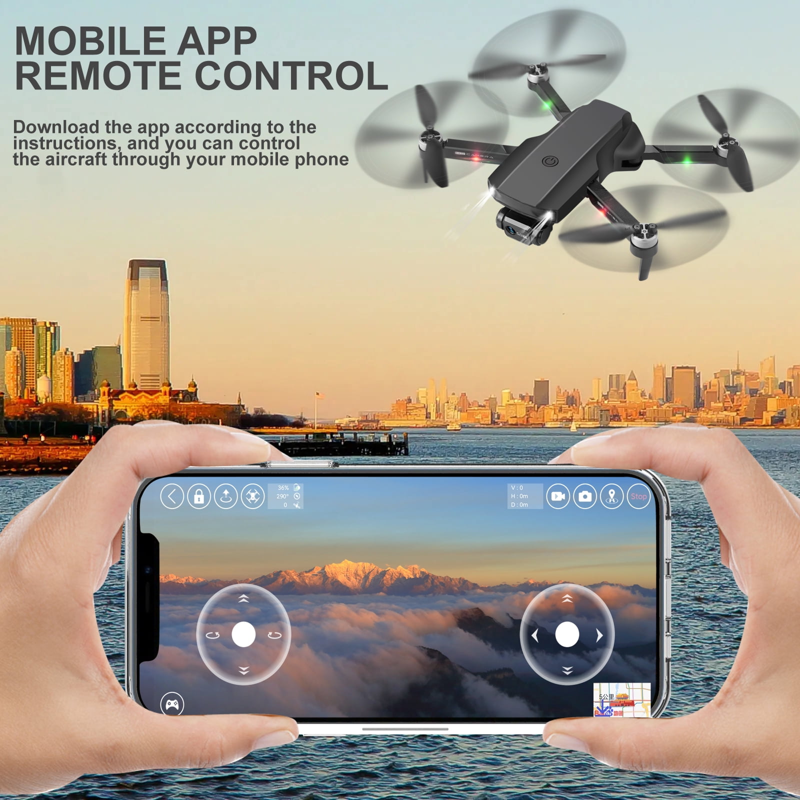 NETNEW S1 GPS Drone with 4K Camera for Adults 90° Rotatable 6K/4K Dual HD Camera 50 Mins Long Flight Time 5GHz FPV Quadcopter  (with Carrying Case)