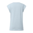 thumbnail image 5 of Womens Fashion Casual Tank Top O Neck T Shirts Summer Lace Sleeve Casual Loose T Shirts Top Casual Short Sleeve Tops for Women Women Loose Tops Summer Thick Long Sleeve T Shirt Women T Shirts Womens, 5 of 5