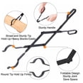 thumbnail image 5 of Heavy Duty 32 inch Long Fireplace Fire Pit Poker Stick and 25 Inch Campfire Fireplace Tongs Tool Sets, Log Grabber Fire Pit Tools for Fireplace Wood Stove, Campfire, Bonfires, Indoor & Outdoor Use, 5 of 8