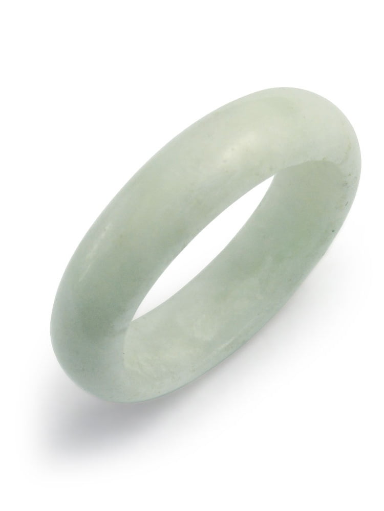 Jewelry - Simple Gemstone Eternity Stackable Dyed White Jade Band Ring ...