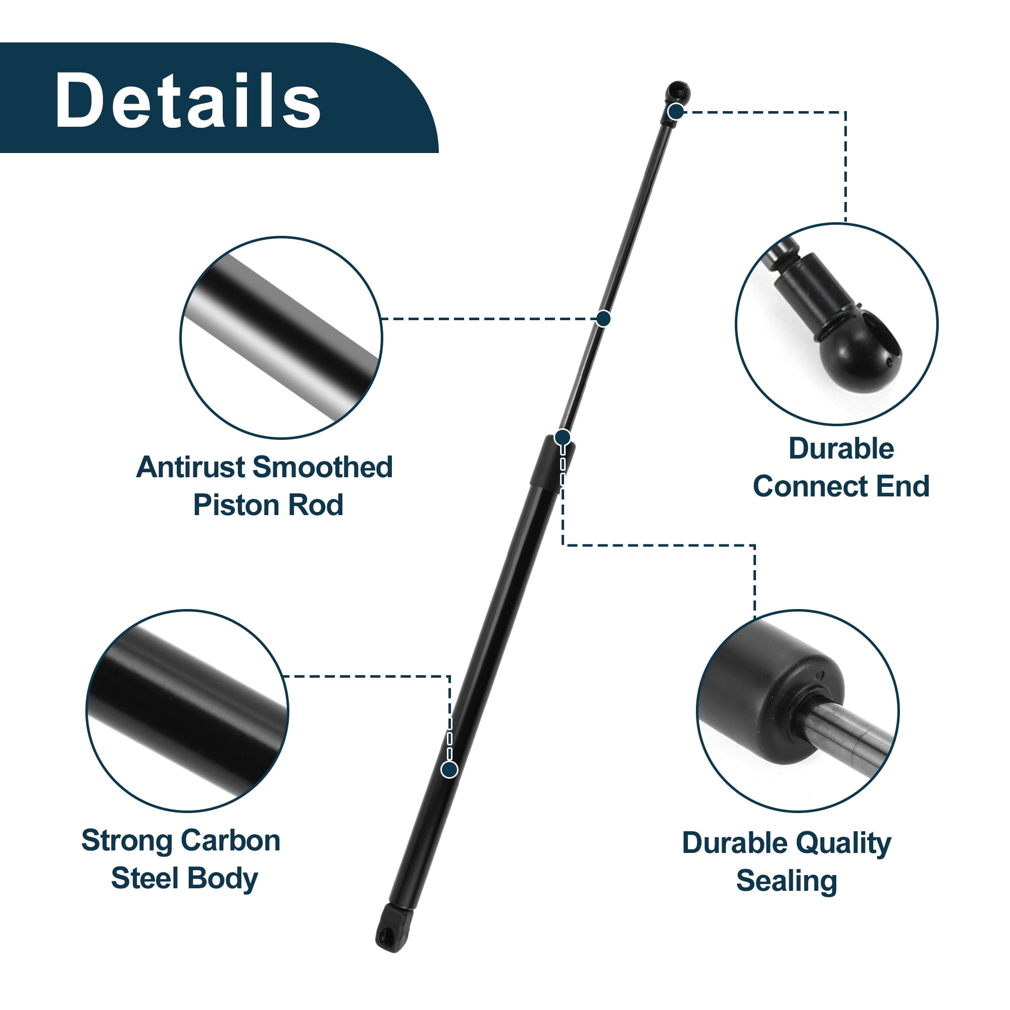 Unique Bargains 2Pcs Lift Supports for Toyota Tundra 2000-2006 No.534400C011/434400C012
