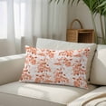 thumbnail image 3 of Burnt Orange Botanical King Size Pillow Cover, Pillowcase Protectors with Zipper, Breathable Decorative Throw Pillow Case Cover, Vintage Nature Flower Pillow Shams for Couch Sofa 20x36Inch, 3 of 8