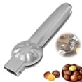 thumbnail image 2 of pdqouc Clearance Chestnut Clip Multifunctional Chestnut Cutter Stainless Chestnut Opening Chestnut Clip Chestnut Opener Peeling Chestnut Artifact for Holiday Cooking Christmas, Silver, 2 of 9