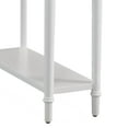 thumbnail image 6 of Leick Home 20017-WT Coastal One Drawer Narrow Side Table with Shelf, Orchid White, 6 of 13