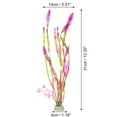 thumbnail image 4 of Unique Bargains 1 Pcs Fish Tank Aquarium Decorations Artificial Plants Plastic Artificial Water Plants Grass Pink 31cm, 4 of 7