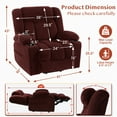 thumbnail image 6 of Triple Motor Large-Wide Power Lift Recliner Chair for Elderly Big and Tall, Lay Flat, Heat and Massage, Infinite Position, Power Headrest, 6 of 7