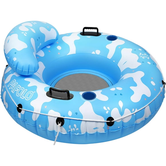 Hinchable River Tube Pafolo, resistente, 53 cm, con portavasos