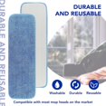thumbnail image 4 of 18" Replacement Microfiber Pad for Rubbermaid Commercial 18 Inch Mops Head - Wet & Dry Commercial Cleaning Reusable Mop Refills Fit for Any Microfiber Flat Mop System 18"(6Pcs), 4 of 7
