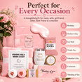 thumbnail image 6 of Lomyolo Birthday Mother's Day Gift for Women Faith 10 PCS Self Care Gift Basket, Relaxing Girls Basket Gift Sets with Flannel Blanket Gift Sets for Mom Sister Daughter, Thinking of You Care Package, 6 of 7