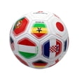 thumbnail image 2 of Icon Sports Size 2 Soccer Ball, National Teams World Clubs, Country Flags Soccer Ball - White, 2 of 4