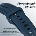 thumbnail image 2 of FKM Rubber Bands for Apple Watch, Silicone Band Straps Compatible with Apple Watch Series Ultra2/Ultra/9/8/SE2/7/6/SE/5/4/3/2/1,Silicone Wristband Compatible with Apple Watch 42/44/45/49mm, 2 of 7