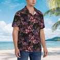 thumbnail image 5 of Daiia Orchids Flowers Hawaiian Shirt for Men Gentle Cotton Regular Short Sleeve Casual-3X-Large, 5 of 9
