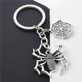 thumbnail image 2 of Metal Spider Web Key Chain, Fashion Vintage Gothic Pendant, 9cm Key Ring Accessory, 2 of 5