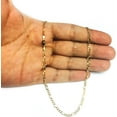 thumbnail image 4 of 10K Yellow Gold Solid Figaro Link Necklace Chains 2.5MM - 8MM, 16" - 30", Gold Chain for Men & Women, 100% Real 10K Gold, Next Level Jewelry, 4 of 5