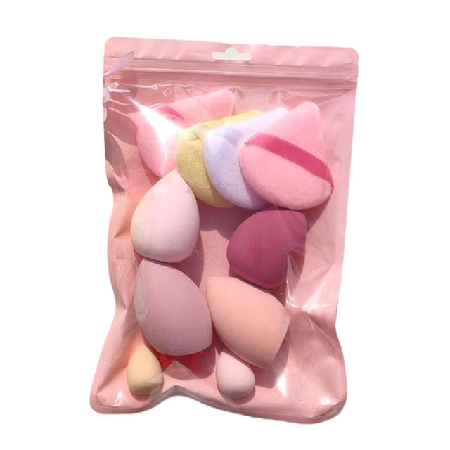 Ensemble de 11 Poudres Couleur Macaron Beauté Œuf Pouce Pouce Coton Mini Pouce