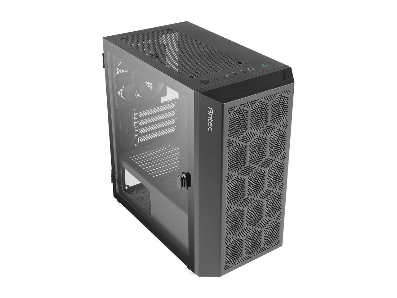Antec NX200M Micro-ATX Tower, Mini-Tower Computer Case with 120mm Rear Fan Pre-Installed, Mesh Design in Front Panel Ventilated Airflow, NX Series, Black