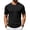 Black, variant on Men's T-Shirt Casual Solid Color Crewneck Short Sleeve Pullover Textured Knit Lightweight Tee