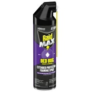 (2 pack) Raid Max Bed Bug & Flea Foaming Spray, 8 Week Residual Protection Bed Bug Control, 17.5 oz