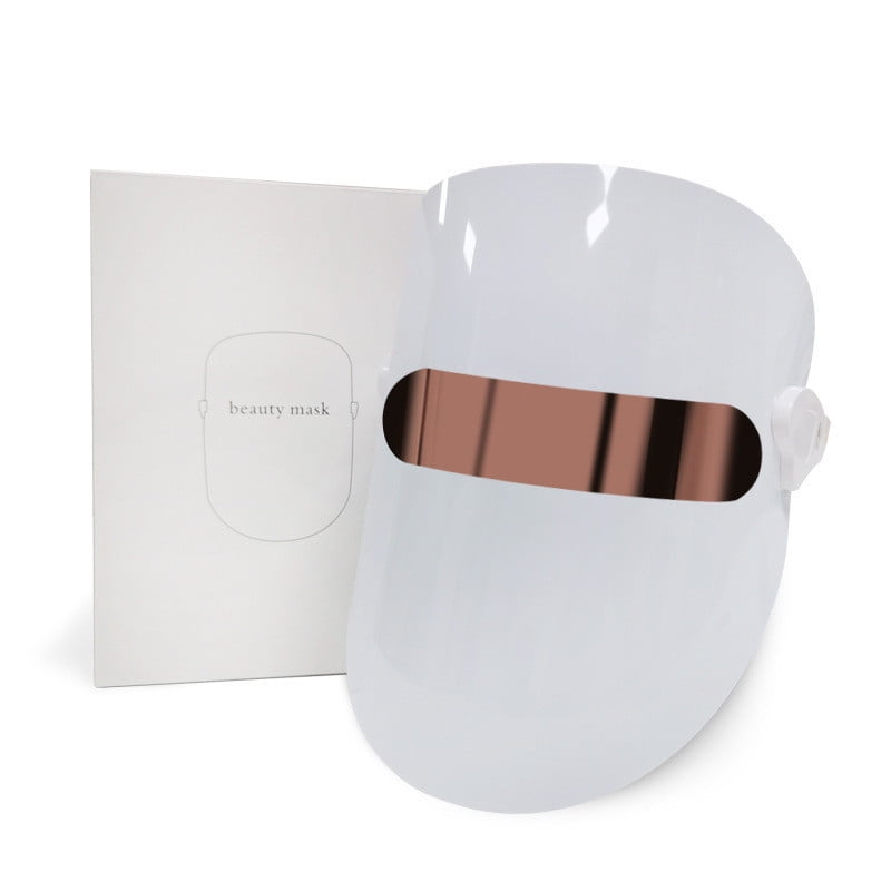 Red Light Therapy for Face,White Light Mask for Anti-Aging and Skin Care at Home,LED Face Mask Light Therapy Adjustable Brightness,USB Charging Light Mask for Skin Brightening and Rejuvenation