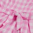 thumbnail image 5 of Fulijie Women's 1950s Rockabilly Dress Sleeveless Vintage Cocktail Dress Checked Retro Swing Dress A Line Elegant Wedding Party Dress Pink, 5 of 5