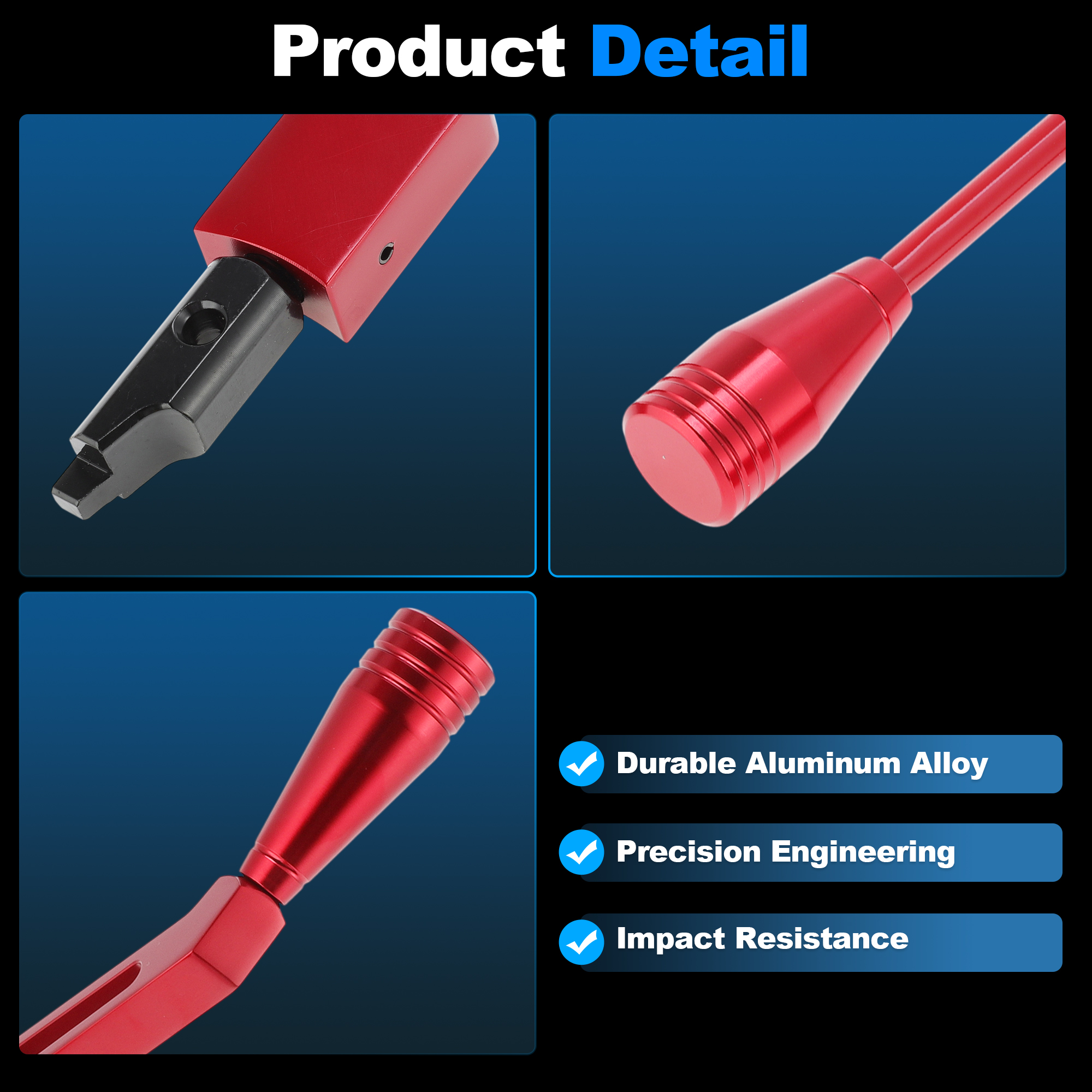 Unique Bargains Turn Signal Tilt Lever Kit for GM 67-94 Standard Column Shifter Red