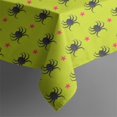 thumbnail image 5 of Halloween Square Tablecloth 52x52in(132x132cm) – Waterproof Polyester Printed Table Cover, Wrinkle Resistant & Washable for Kitchen Dining Picnic Party Decor, Pattern-V5-76, White, 5 of 6