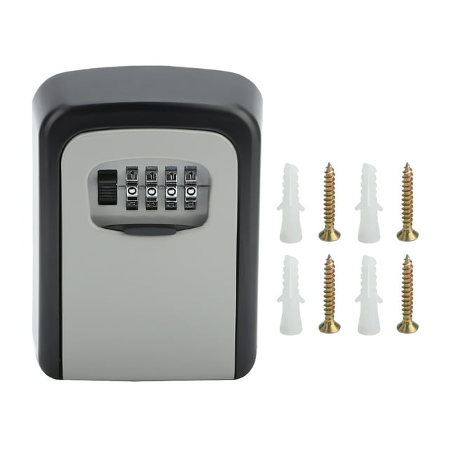 Safety Lock Box, Simple Aluminium Alloy Easy To Remember Password Key Box, Prevent Hammering For Home Car