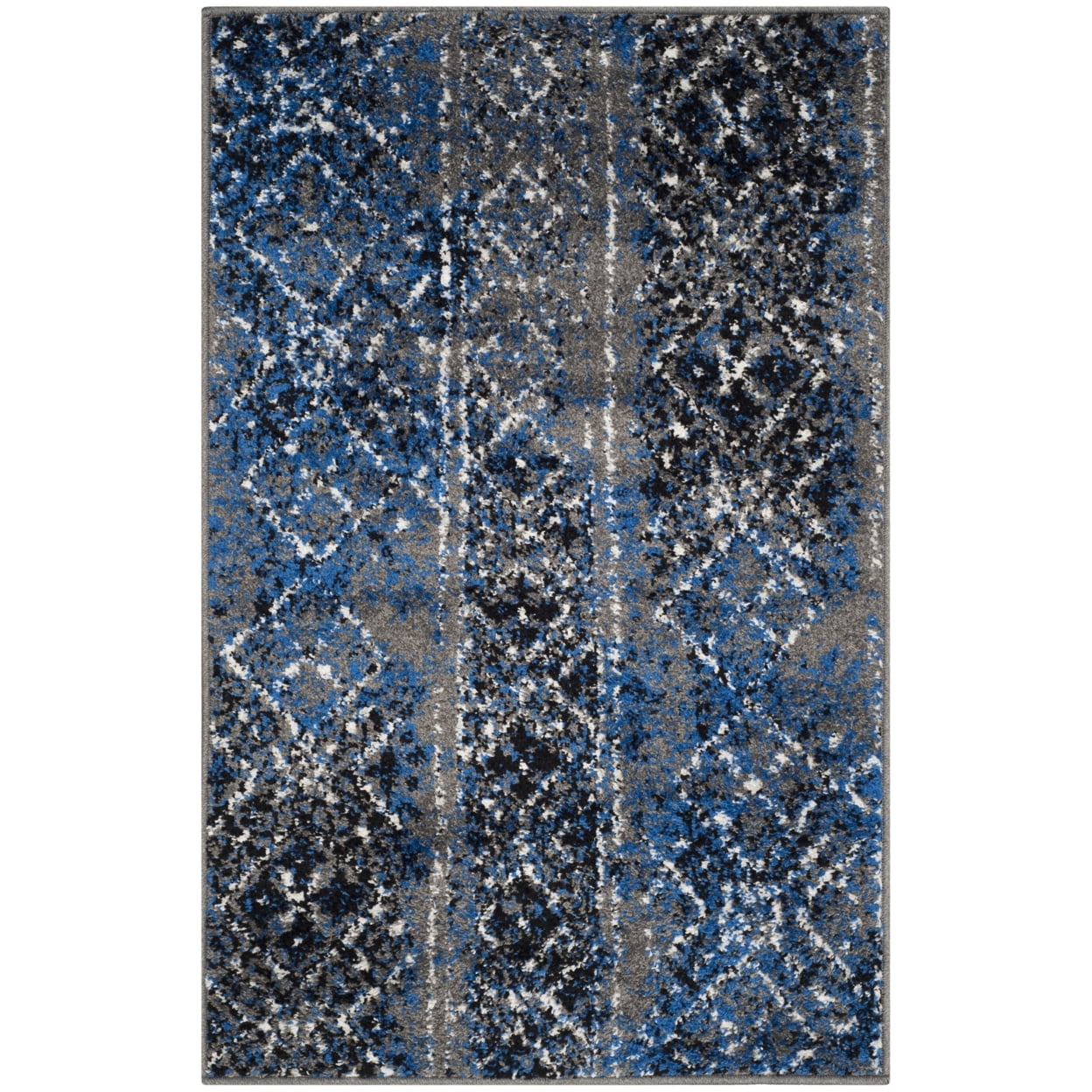 SAFAVIEH Adirondack Montague Geometric Area Rug, Silver/Multi, 3' x 5'