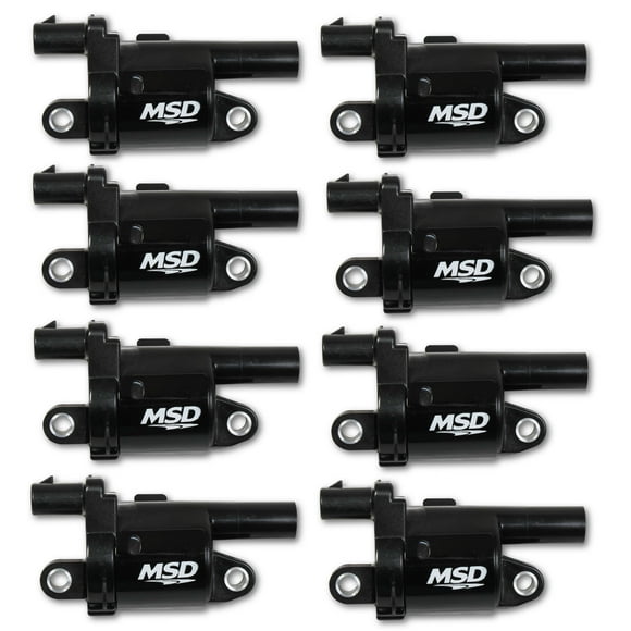 Msd Ignition 82688 Ignition Coil Blaster Gen V Single Tower Coil Pack Round Black Set Of 8