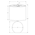 thumbnail image 5 of Lighting, 20"H, Table Lamp, Grey Concrete, Ivory / Cream Shade, Contemporary, 5 of 10