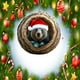thumbnail image 5 of Adornos navideños de animales de Chopper Adornos navideños con estampado de animales para el árbol de Navidad Adornos acrílicos Decoraciones de animales del bosque Decoración navideña colgante Decorac, 5 of 6