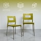 thumbnail image 3 of Ilios Innova | Set de 4 Sillas Valenia Modernas para Comedor y Restaurante, Diseño Minimalista Apilable de Polipropileno y Aluminio, Resistentes a la Intemperie, Uso Interior y Exterior, Color Verde, 3 of 9