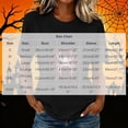 thumbnail image 3 of Dolkfu Tops for Women Trendy Short Sleeve Halloween Black Crew Neck T-Shirts Graphic Prints Relaxed Fit Refined Animal Tops Black,L, 3 of 6