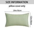 thumbnail image 6 of Unique Bargains 2 Pcs Soft Modern Geometric Cushion Cases Green 12" x 20", 6 of 6